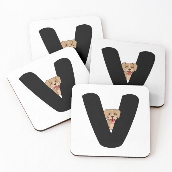 Item preview, Personalized Dog Initial V designed and sold by TheFamilyVan.