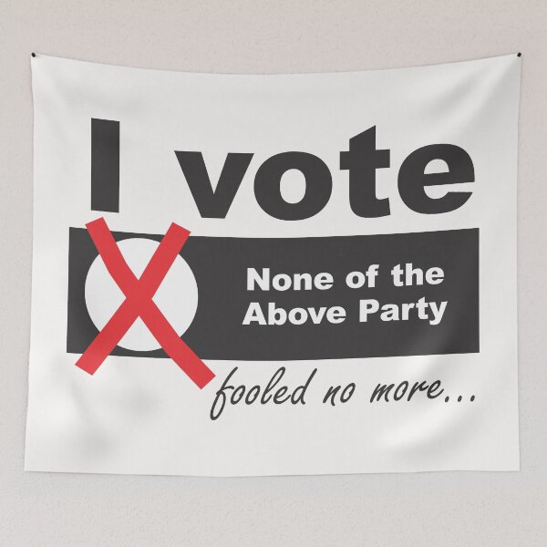 Item preview, Vote: None of the Above! designed and sold by CitizenAwear.