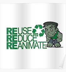Frankenstein - Recycle Poster