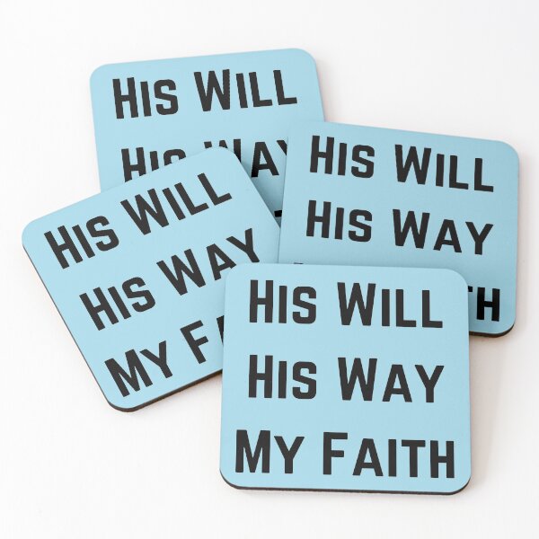 Item preview, His Will His Way My Faith (Black) designed and sold by OneCherubim.