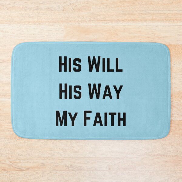 Item preview, His Will His Way My Faith (Black) designed and sold by OneCherubim.