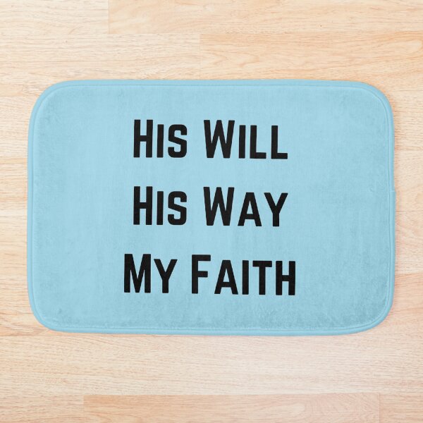 Item preview, His Will His Way My Faith (Black) designed and sold by OneCherubim.