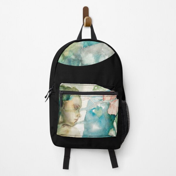 Dark mermaid art nouveau inspired design Backpack