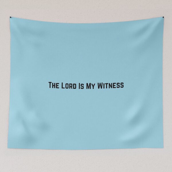 Item preview, The Lord Is My Witness (Black) designed and sold by OneCherubim.