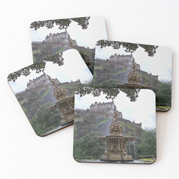Item preview, Fountain and Edinburgh castle designed and sold by chiarraigrrl.