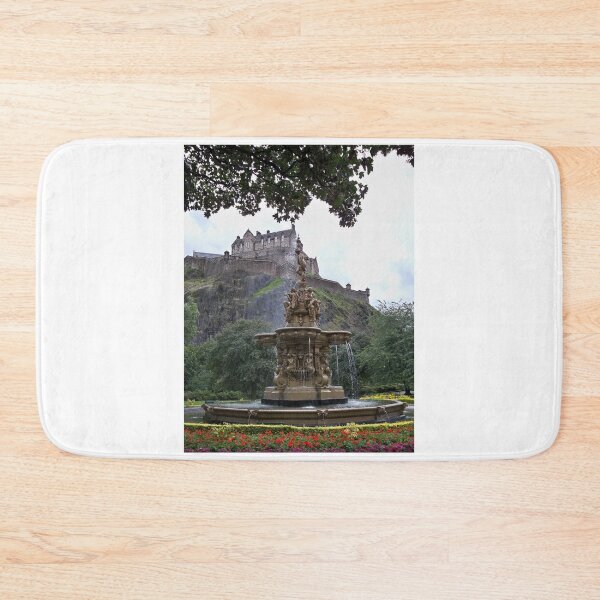 Item preview, Fountain and Edinburgh castle designed and sold by chiarraigrrl.