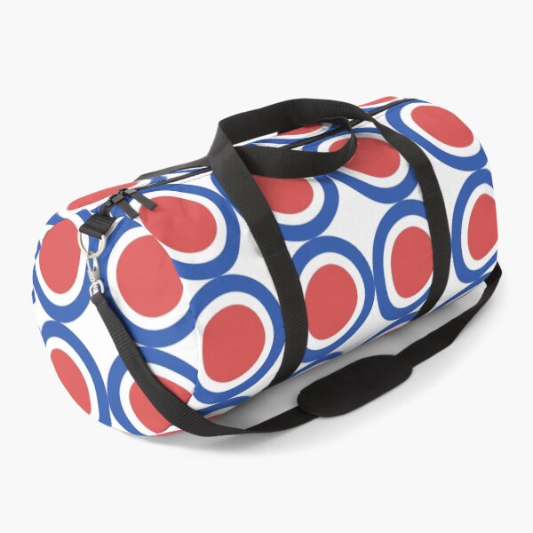 Item preview, geometric red and blue pattern designed and sold by pauloneill-art.