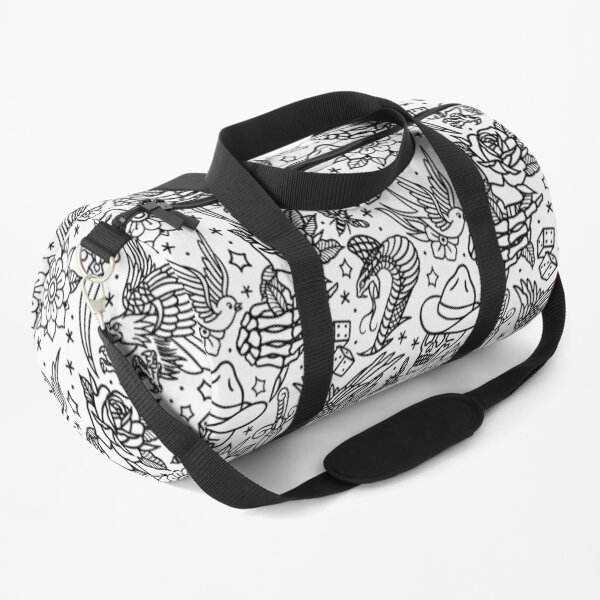 American Traditional Tattoo Flash Print Variant Duffle Bag