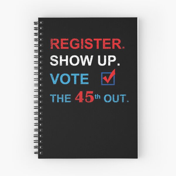 Item preview, Vintage Anti-Trump Election - Register. Show up. Vote the 45th out.  designed and sold by HepiusArt.