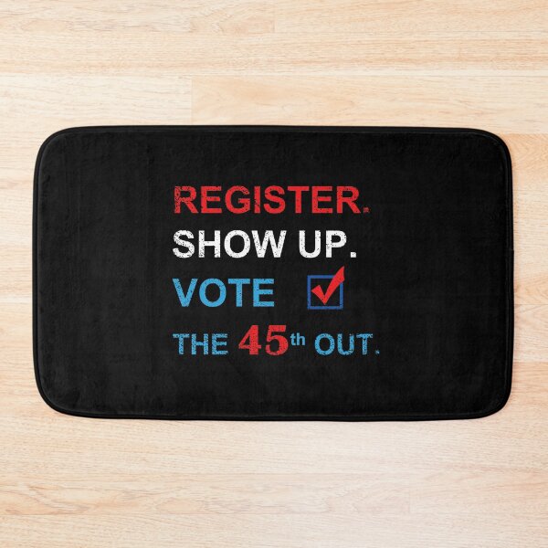 Item preview, Vintage Anti-Trump Election - Register. Show up. Vote the 45th out.  designed and sold by HepiusArt.
