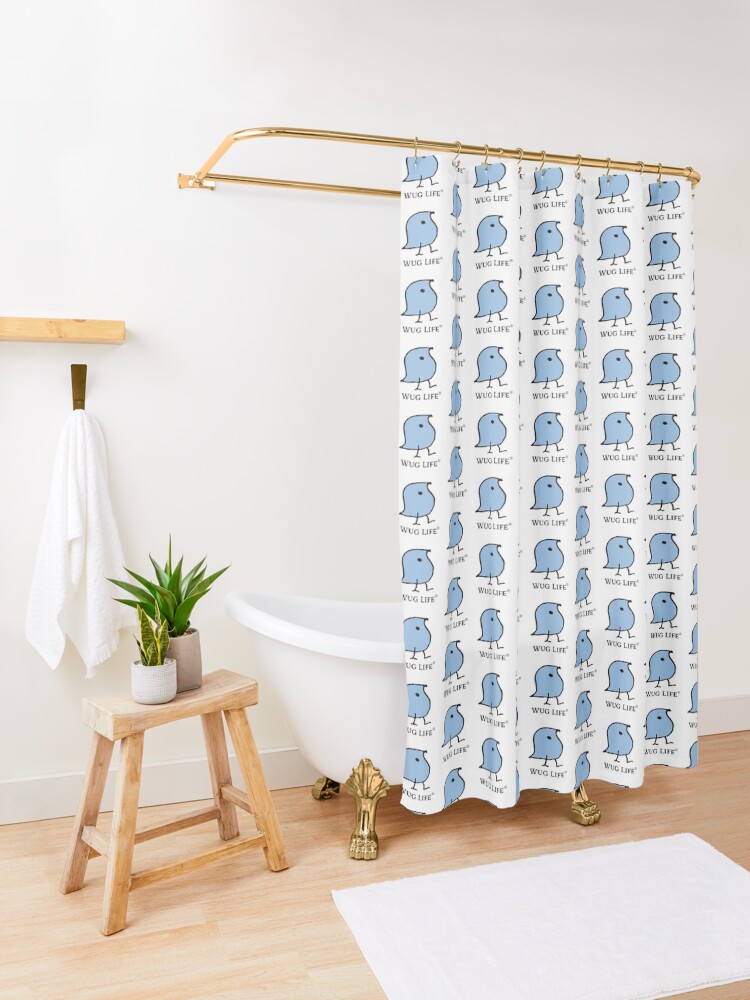 Alternate view of Wug Life Shower Curtain