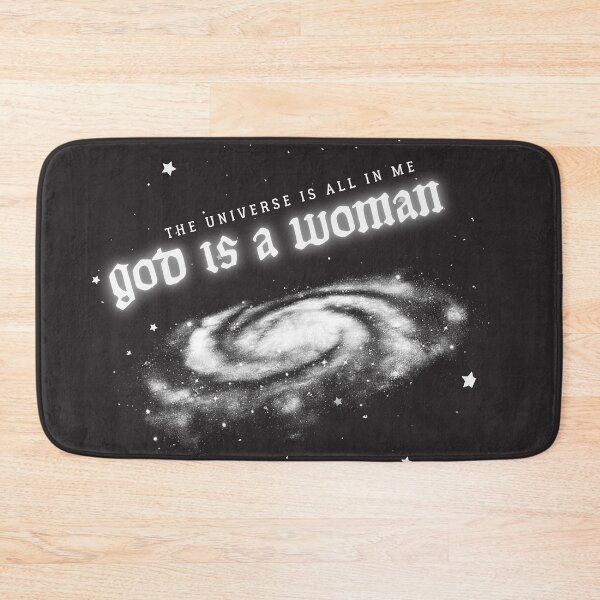 Item preview, "god is a woman" b&w galaxy designed and sold by thewayitshine.