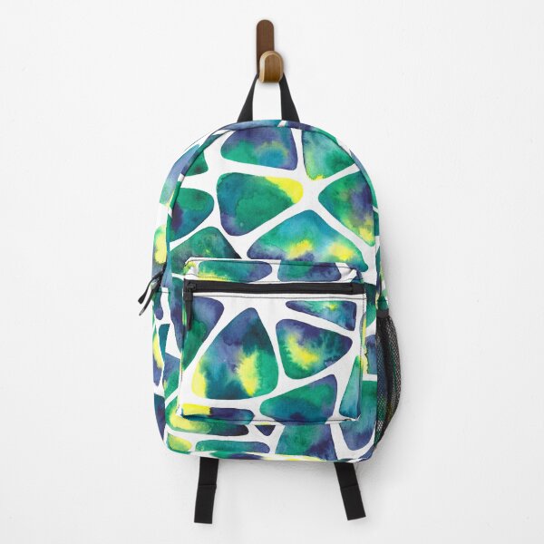 Item preview, Watercolor triangles in green, yellow and blue designed and sold by nabeArtist.