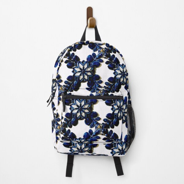 Item preview, Much more than a blue flower tile designed and sold by Madalena Lobao-Tello.