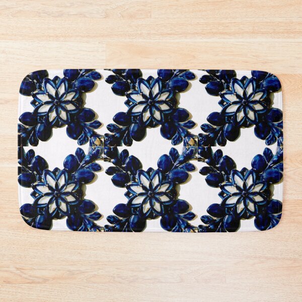 Item preview, Much more than a blue flower tile designed and sold by Madalena Lobao-Tello.