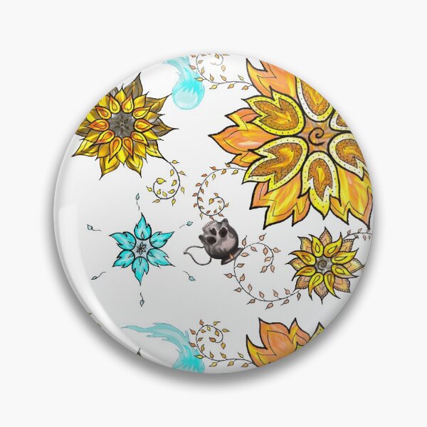 Item preview, Ditzy Flame Flowers designed and sold by ZoeandMike.