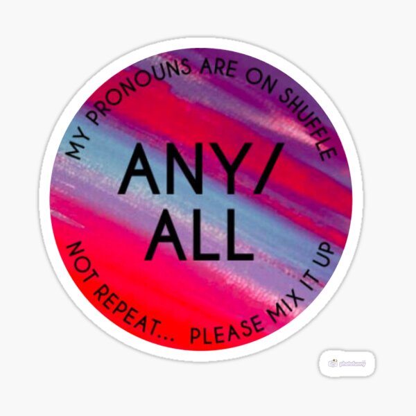 Item preview, My Pronouns Are On Shuffle designed and sold by lestrangesque.