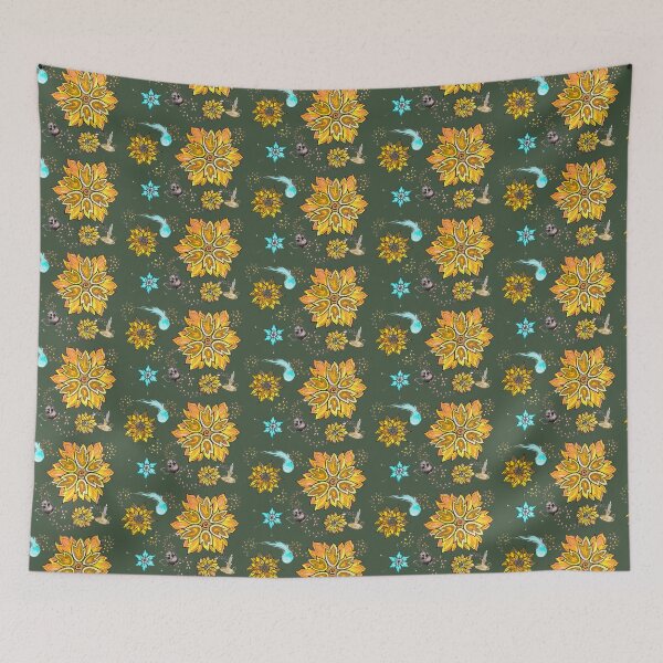 Item preview, Ditzy Flame Flowers designed and sold by ZoeandMike.
