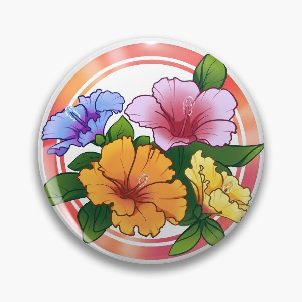 Hawaiian hibiscus flowers Pin