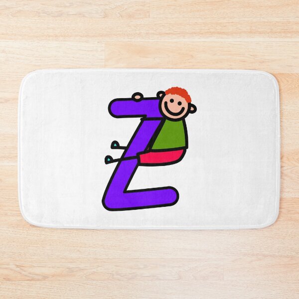 Item preview, Letter Z for Boys alphabet Kids Colorful Cartoon Character designed and sold by funwithletters.