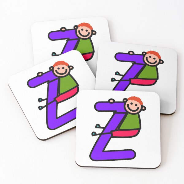 Item preview, Letter Z for Boys alphabet Kids Colorful Cartoon Character designed and sold by funwithletters.