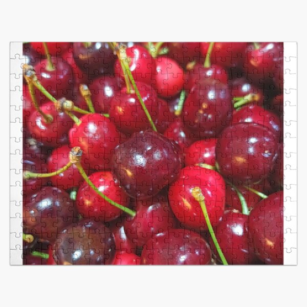 Delicious, fresh ,cretan cherries Jigsaw Puzzle