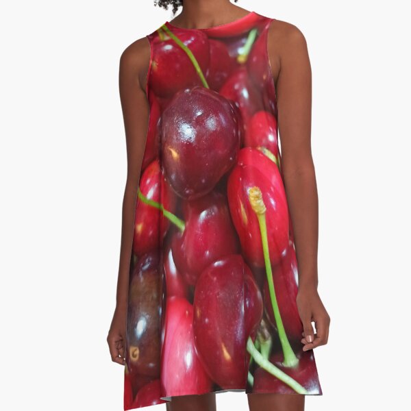Delicious, fresh ,cretan cherries A-Line Dress