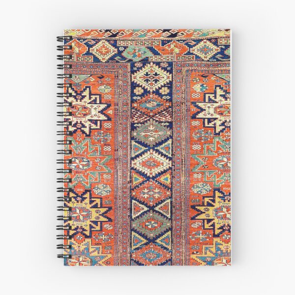 Item preview, Southwestern Farmhouse V // 19th Century Colorful Red Yellow Blue Green Aztec Farm Stars Rug designed and sold by vintagepatterns.