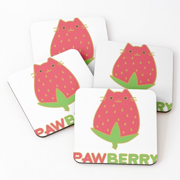 Item preview, PAWberry - Cute Strawberry Cat Food designed and sold by arturekdesign.