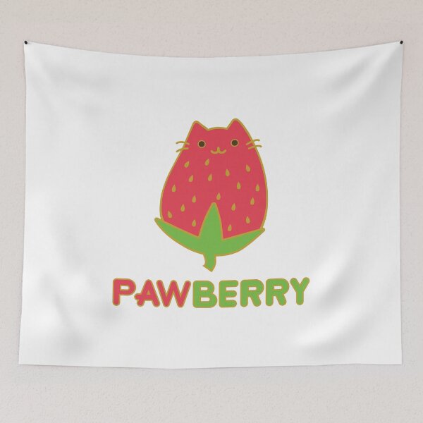 Item preview, PAWberry - Cute Strawberry Cat Food designed and sold by arturekdesign.