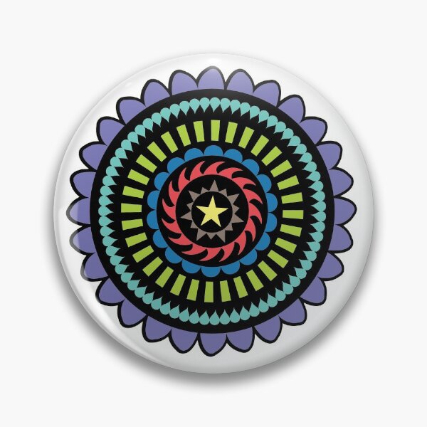 Item preview, Mandala star flower designed and sold by KlotzNook.