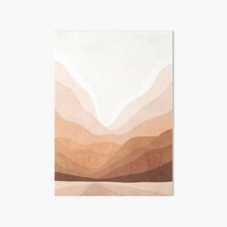 Warm mountain landscape Art Board Print