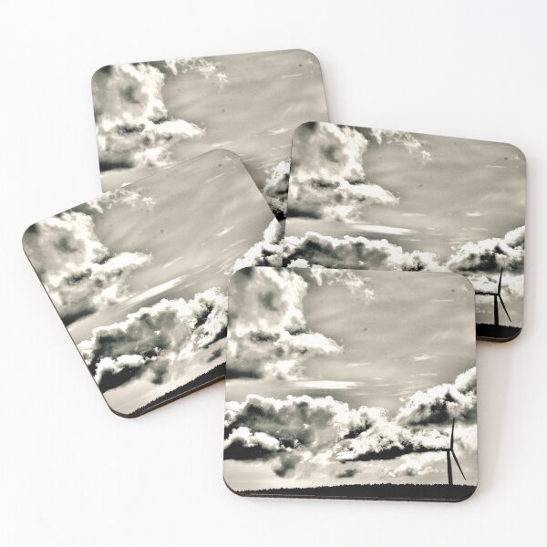 Item preview, Low cloud and turbine sunset designed and sold by keithmilligan.