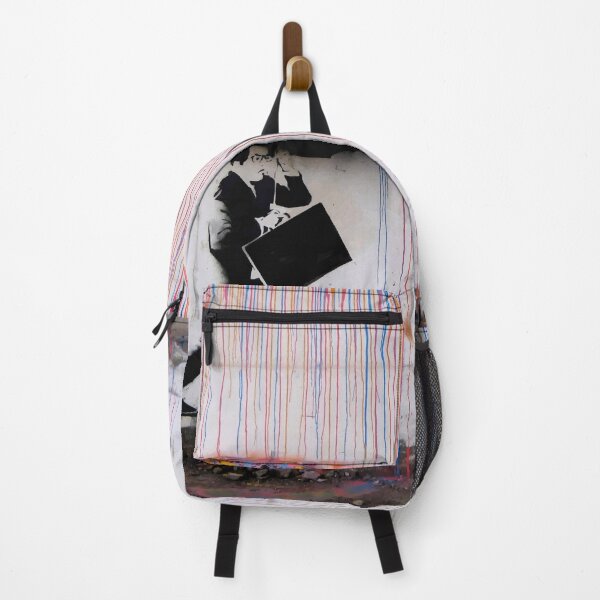 Item preview, Banksy Umbrella Rainbow Happy Girl designed and sold by bufumofo.