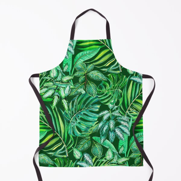 Item preview, Green tropical leaves pattern designed and sold by MartaHorodniczy.