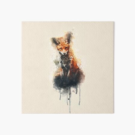Item preview, fox watercolor designed and sold by shokA Design.