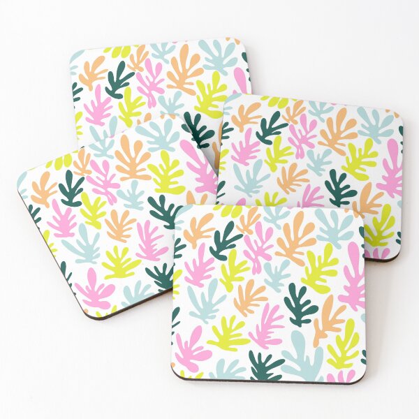 Item preview, Henri Matisse Inspired Cut Outs: Peach, Pale Blue, Emerald, Pink, Chartreuse designed and sold by rockchicksuprem.