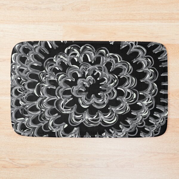Item preview, Grayscale Puff Spiral on Blackest Gray designed and sold by MoodyCarp.