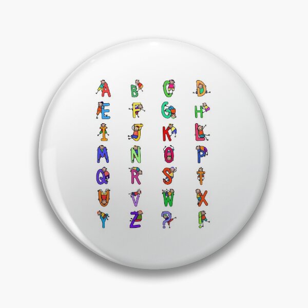 Item preview, Whole Alphabet  for boys letters Kids Colorful Cartoon Character designed and sold by funwithletters.