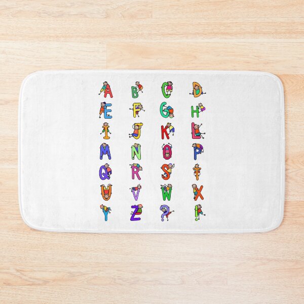 Item preview, Whole Alphabet  for boys letters Kids Colorful Cartoon Character designed and sold by funwithletters.