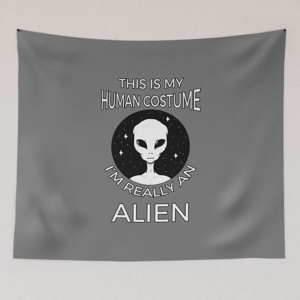 Item preview, This Is My Human Costume - Alien Edition II designed and sold by Lemon Pepper.