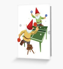 Gnome Pong Greeting Card