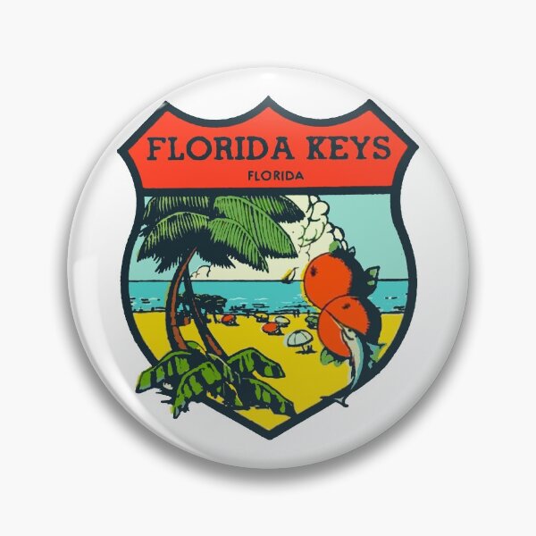 Item preview, Vintage Florida Keys Decal designed and sold by Decal Mania.