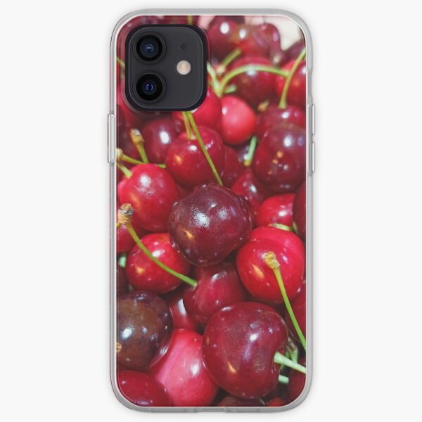 Delicious, fresh ,cretan cherries iPhone Soft Case