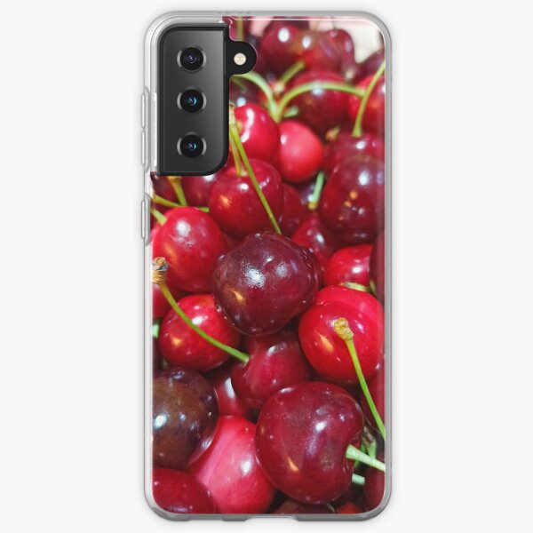 Delicious, fresh ,cretan cherries Samsung Galaxy Soft Case