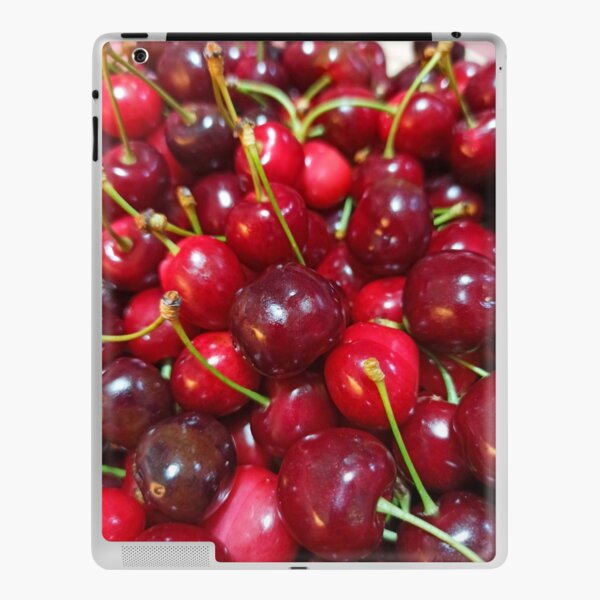 Delicious, fresh ,cretan cherries iPad Skin