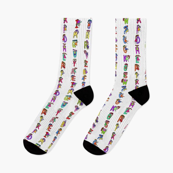 Item preview, Whole Alphabet for girls alphabet Kids Colorful Cartoon Character designed and sold by funwithletters.