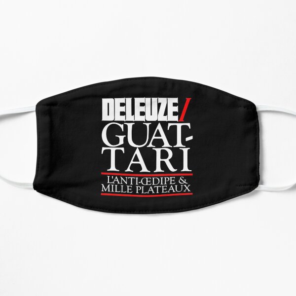 Deleuzian Century (impression blanche) Masque taille M/L