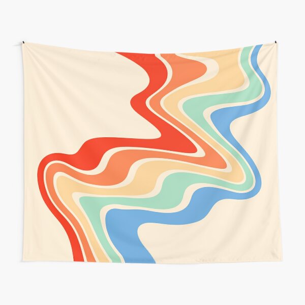 retro rainbow Tapestry