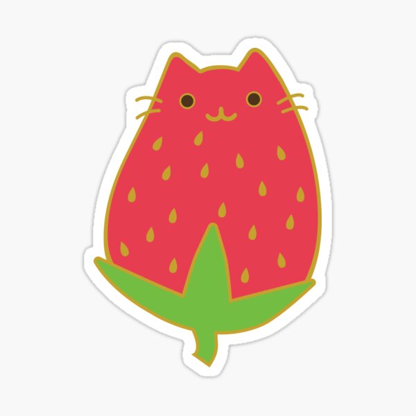 Strawberry Cat Sticker